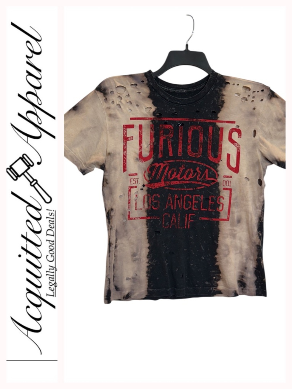 Affliction Fast and "FURIOUS Motors" Los Angeles Distressed Tee